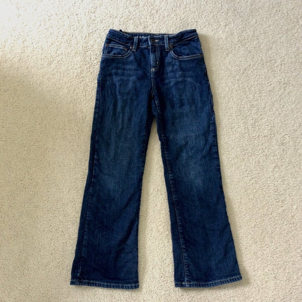 L.L. Bean Boot Cut Jeans Flannel Lining Girls 12
